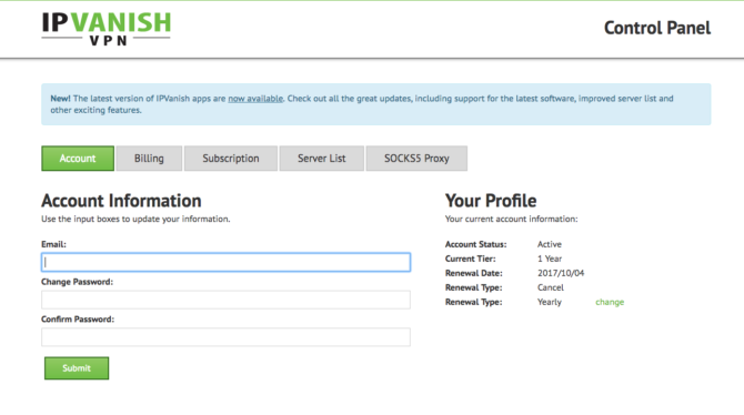 ipv-control-panel