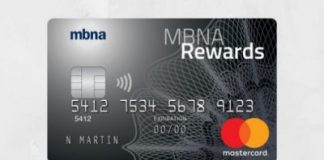 The MBNA Rewards Mastercard has no annual fees and bonus points offerings.