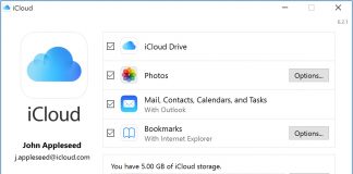 iCloud for Windows 10
