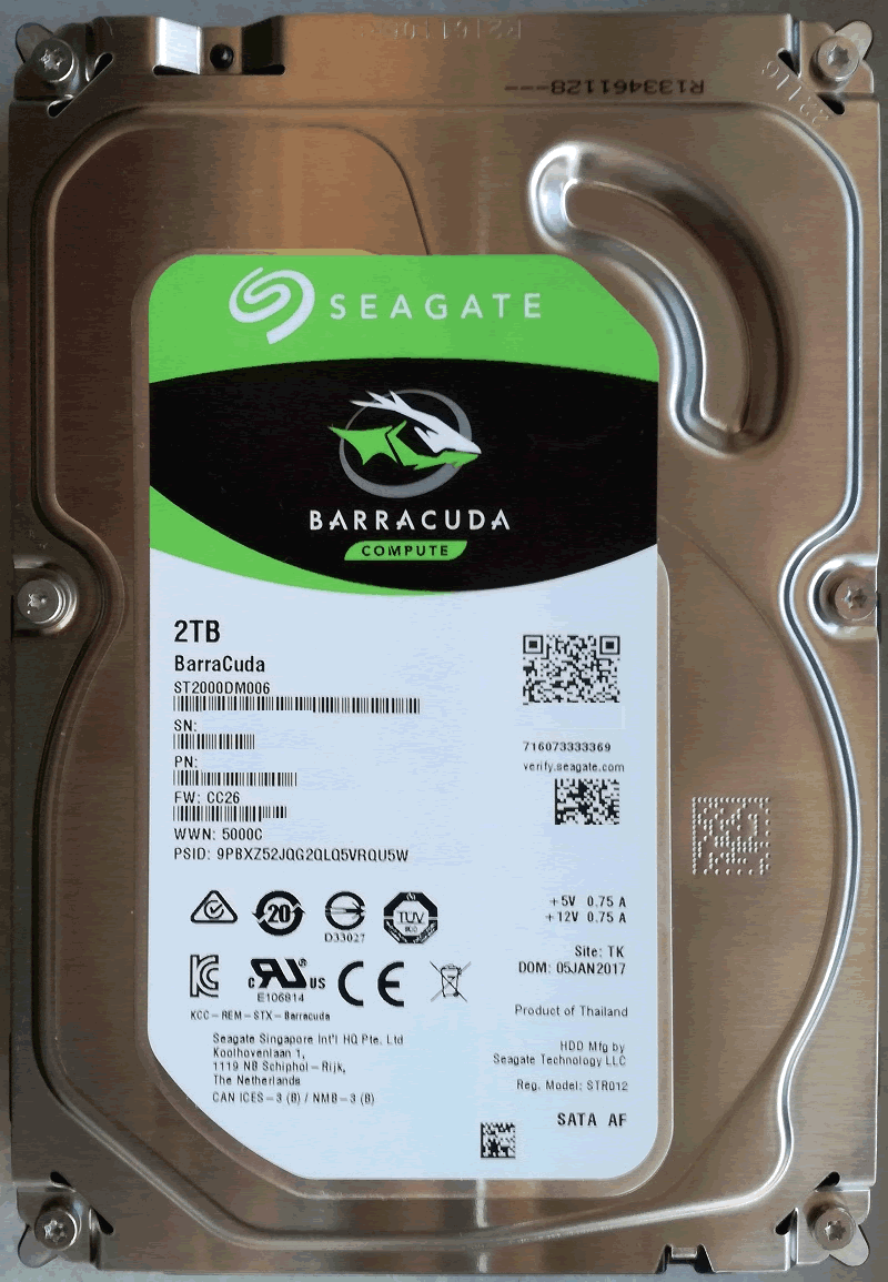 Seagate Barracuda front side